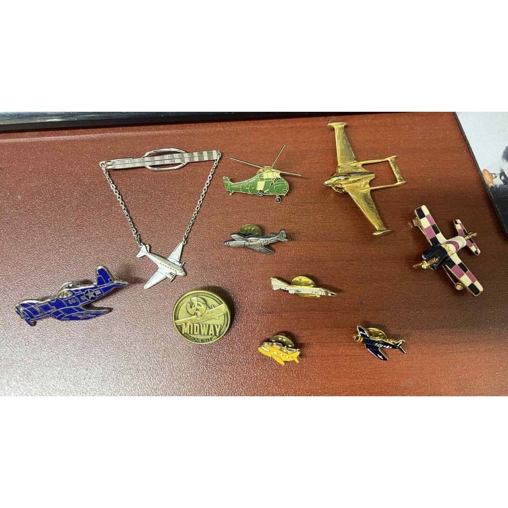 Large Lot of Aviation Airplane Pins